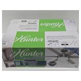 New Unused HUNTER 52' Tustin Brushed Nickel Ceiling Fan