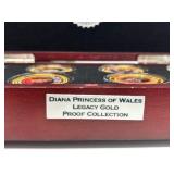 3 Complete Sets Diana Princess of Wales Legacy Gold Proof Coin Sets