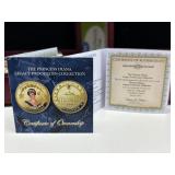 3 Complete Sets Diana Princess of Wales Legacy Gold Proof Coin Sets