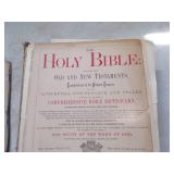 Vintage Holy Bible Dates inside cover 1876