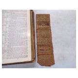 Vintage Holy Bible Dates inside cover 1876