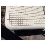 8'x10'  Otter Island Swim Raft with Ladder, Lounge Seats and Table
