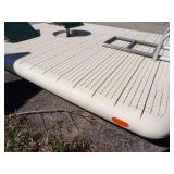 8'x10'  Otter Island Swim Raft with Ladder, Lounge Seats and Table