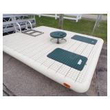 8'x10'  Otter Island Swim Raft with Ladder, Lounge Seats and Table