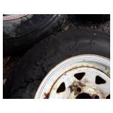 Pair of 4 hole 12' Trailer Tires and small tire