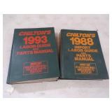 Pair of Chilton's 1993 and 1988 Parts Manual