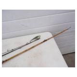 4 Rods and Reels and Minnow Bucket