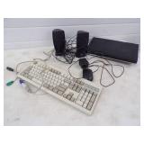DVD Player, Keyboard, Speakers