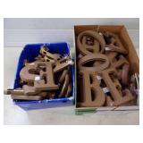 2 Boxes of 6' Wood Letters