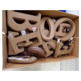 2 Boxes of 6' Wood Letters