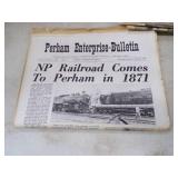 Perham Vintage Newspapers, Flyers, Fishing Contest Poster