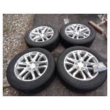 Set of 4 20' Chevy Rims and Tires came off of 2014