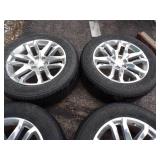 Set of 4 20' Chevy Rims and Tires came off of 2014
