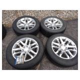 Set of 4 20' Chevy Rims and Tires came off of 2014