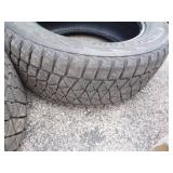 Set of 4 Bridgestone Blizzak 275/55-R20 used 1 winter