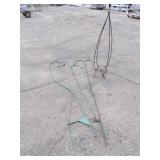 Plant Stand and 3 Shepards Hooks