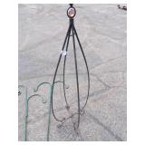 Plant Stand and 3 Shepards Hooks