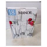 18 Piece Set of Drinking Glasses