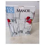 18 Piece Set of Drinking Glasses