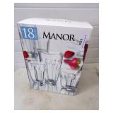 18 Piece Set of Drinking Glasses