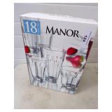 18 Piece Set of Drinking Glasses