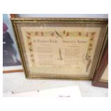 Vintage Framed Artwork and Advertising, Car Prints