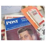 Vintage Black and White Photographs with negatives, Vintage Magazines and Newspapers, Postcards