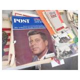 Vintage Black and White Photographs with negatives, Vintage Magazines and Newspapers, Postcards
