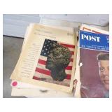 Vintage Black and White Photographs with negatives, Vintage Magazines and Newspapers, Postcards