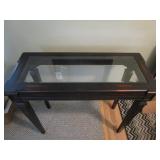 Sofa table with glass top  Brown ...
