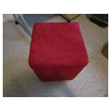 Storage Ottoman plush suede seat (B...