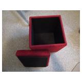 Storage Ottoman plush suede seat (B...