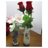 Flowers and vases  silks...