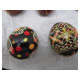 Ukrainian Easter eggs (1) wooden, (...