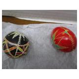 Ukrainian Easter eggs (1) wooden, (...