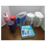 Drinkware  2 plastic pitchers 1 P...