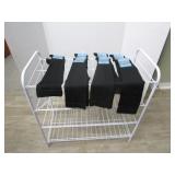 4-tiered shoe rack 24 h x 23 ½...