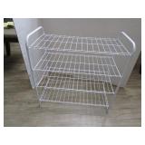 4-tiered shoe rack 24 h x 23 ½...