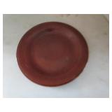 Brown plate 12 diameter  antiqu...