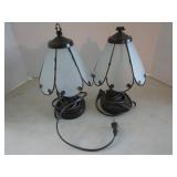 Pair of touch lamps and 9 books. 1 ...