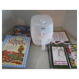 Air fryer and manual and 5 cookbook...
