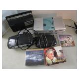 CDs  3 boxes, 1 Emerson Portabl...