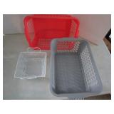 Freezer storage bins, baskets, plat...