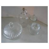 Covered glassware...