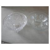 Decorative glass dishes for candy...