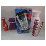 5 vases  1 prestige Czech Republi...