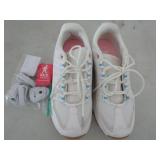 Tennis shoes 8-1/2W and 6 pedometer...