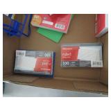 2 flats of office supplies...