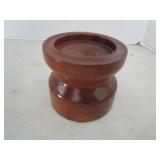 Mahogany candle pedestal 3 diamet...