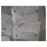 Handmade linens  2 sets pillowcas...